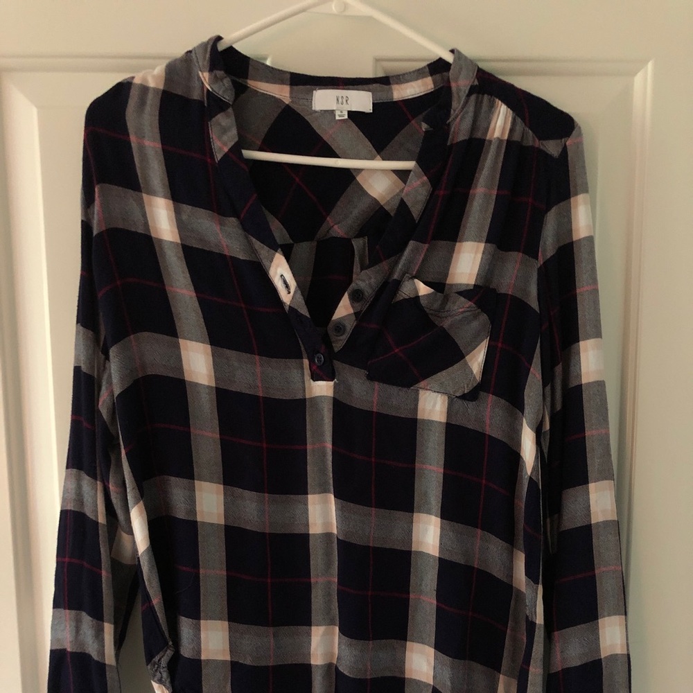 NSR plaid top